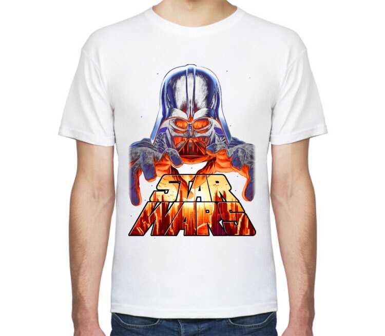 Star Wars мужская футболка с коротким рукавом (цвет: белый)