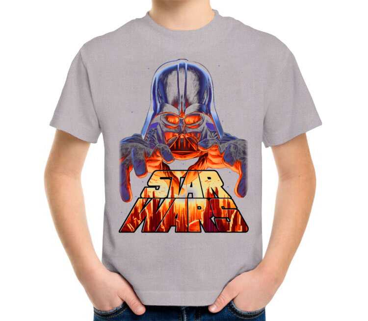 Star Wars детская футболка с коротким рукавом (цвет: серый меланж)