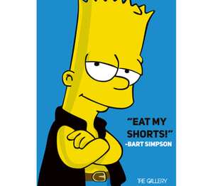 Барт Симпсон (Симпмоны) мужская футболка с коротким рукавом (цвет: белый)