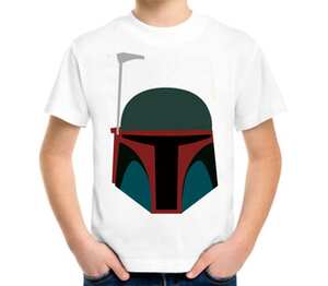 Boba Fett (Star Wars) детская футболка с коротким рукавом (цвет: белый)
