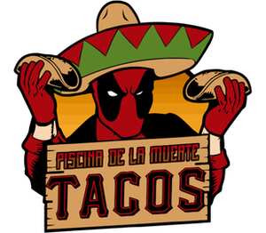 Тако Дэдпула (Deadpool Tacos) мужская футболка с коротким рукавом (цвет: белый)