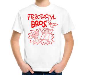 Pterodactyl bros (gravity falls) детская футболка с коротким рукавом (цвет: белый)