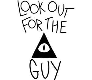 Look Out (Gravity Falls) мужская футболка с коротким рукавом (цвет: белый)