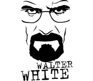 Walter White кружка с кантом (цвет: белый + красный)