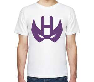 Соколиный Глаз (Hawkeye) мужская футболка с коротким рукавом (цвет: белый)