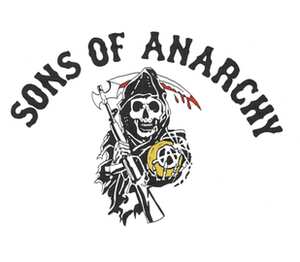 Sons of Anarchy  кружка хамелеон двухцветная (цвет: белый + голубой)