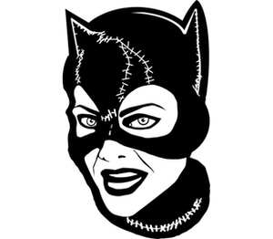 Женщина-кошка (Catwoman) мужская футболка с коротким рукавом (цвет: белый)