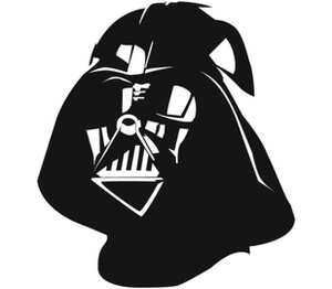 Darth Vader детская футболка с коротким рукавом (цвет: белый)