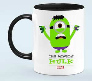 The Minion Hulk                  кружка двухцветная (цвет: белый + черный)
