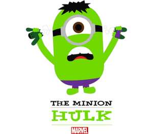 The Minion Hulk                  кружка двухцветная (цвет: белый + черный)