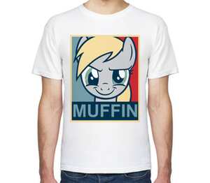 Muffin (Оладушки) мужская футболка с коротким рукавом (цвет: белый)