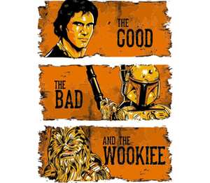 The Good, The Bad And The Wookie кружка хамелеон (цвет: белый + синий)