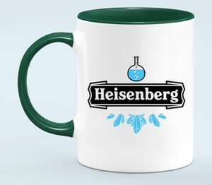 Heisenberg кружка двухцветная (цвет: белый + зеленый)