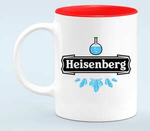 Heisenberg кружка хамелеон двухцветная (цвет: белый + красный)