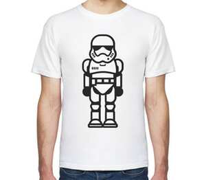Штурмовик (Звездные войны) мужская футболка с коротким рукавом (цвет: белый)