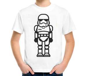 Штурмовик (Звездные войны) детская футболка с коротким рукавом (цвет: белый)