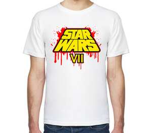 Star Wars 7: The Force Awakens мужская футболка с коротким рукавом (цвет: белый)