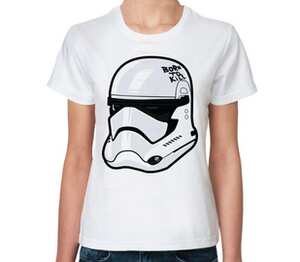 Штурмовик (Звездные войны) женская футболка с коротким рукавом (цвет: белый)