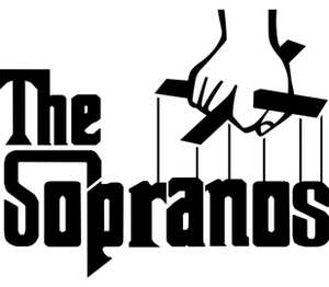 Клан Сопрано (The Sopranos) кружка с ручкой в виде собаки (цвет: белый + черный)