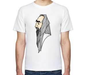Саруман (Saruman) мужская футболка с коротким рукавом (цвет: белый)