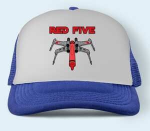 Red Five (Star Wars) бейсболка (цвет: синий)