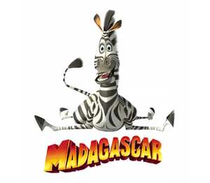Зебра Марти, Мадагаскар (Madagascar) кружка двухцветная (цвет: белый + красный)