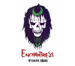 Энчантресс, Отряд самоубийц (Enchantress, suicide squad) детская футболка с коротким рукавом (цвет: белый)