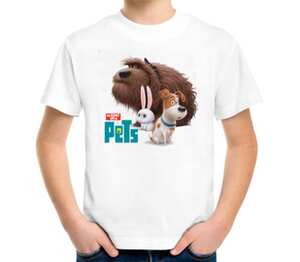 Макс и его друзья - Тайная жизнь домашних животных (The secret life of pets) детская футболка с коротким рукавом (цвет: белый)