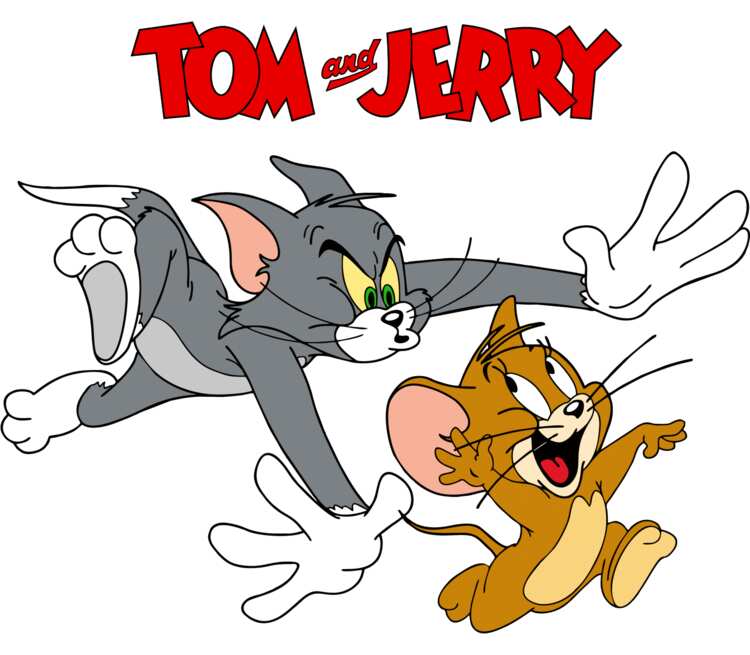 Том ловит Джерри - Том и Джери (Tom and Jerry) кружка с кантом (цвет: белый  + синий) | Все футболки интернет магазин футболок. Дизайнерские футболки,  футболки The Mountain, Yakuza, Liquid Blue
