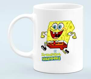 Губка Боб квадратные штаны (SpongeBob SquarePants) кружка белая (цвет: белый)