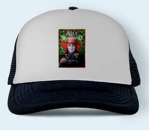 Безумный шляпник - Алиса в стране чудес (Alice in wonderland) бейсболка (цвет: черный)