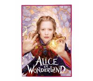 Алиса в стране чудес (Alice in wonderland) кружка с ложкой в ручке (цвет: белый + желтый)