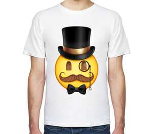 Смайл "Like a sir" мужская футболка с коротким рукавом (цвет: белый)