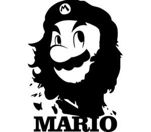 Mario x Che  кружка с кантом (цвет: белый + красный)