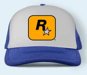 Rockstar Games бейсболка (цвет: синий)
