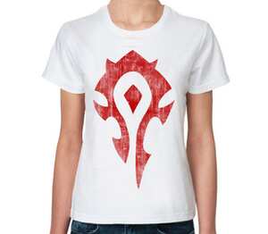 World of Warcraft. Орда женская футболка с коротким рукавом (цвет: белый)