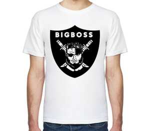 Биг Босс мужская футболка с коротким рукавом (цвет: белый)
