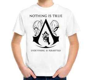 Assassin’s Creed детская футболка с коротким рукавом (цвет: белый)