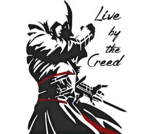 Assassin’s Creed мужская футболка с коротким рукавом (цвет: белый)