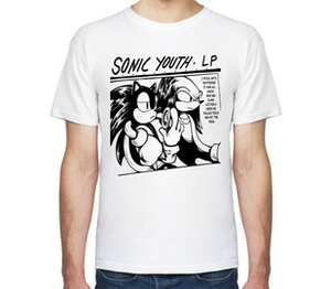 Sonic Youth мужская футболка с коротким рукавом (цвет: белый)