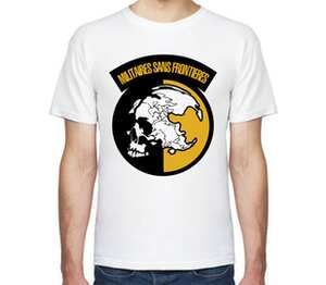 Militaires Sans Frontieres (Metal Gear Solid) мужская футболка с коротким рукавом (цвет: белый)