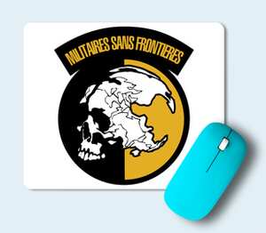 Militaires Sans Frontieres (Metal Gear Solid) коврик для мыши прямоугольный (цвет: белый)