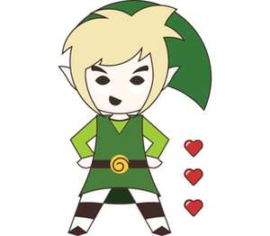  Link (Legend of Zelda) мужская футболка с коротким рукавом (цвет: белый)