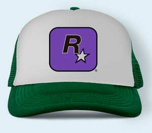 Rockstar Games бейсболка (цвет: зеленый)