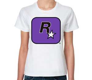 Rockstar Games женская футболка с коротким рукавом (цвет: белый)