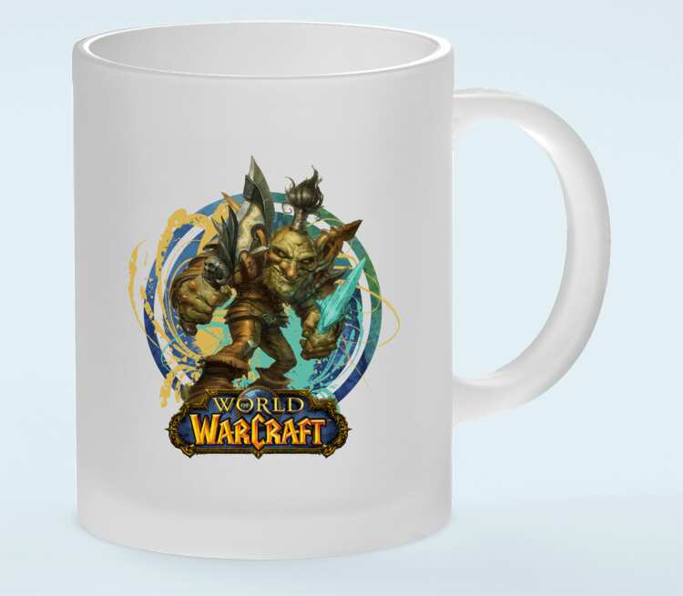 Гоблин Варлок - Goblin Warlock (World Of Warcraft) кружка матовая (цвет: матовый)