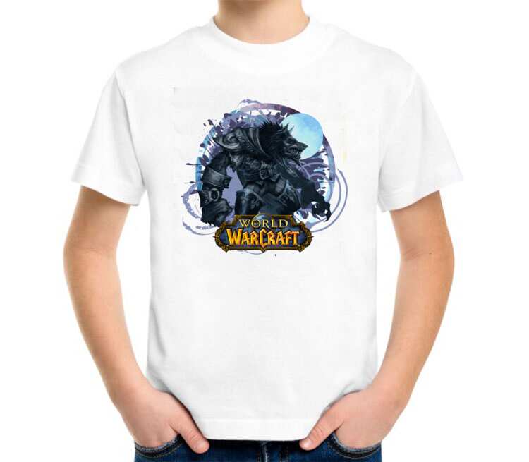 Волк Оборотень (World Of Warcraft) детская футболка с коротким рукавом (цвет: белый)