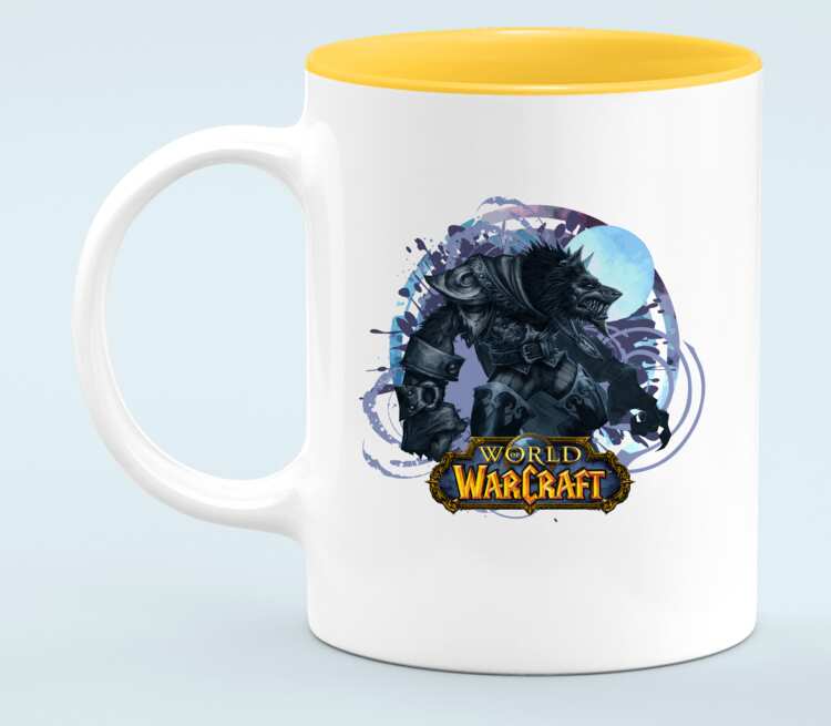 Волк Оборотень (World Of Warcraft) кружка хамелеон двухцветная (цвет: белый + оранжевый)