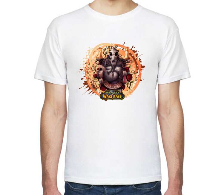 Ворген - Worgen (World Of Warcraft) мужская футболка с коротким рукавом (цвет: белый)