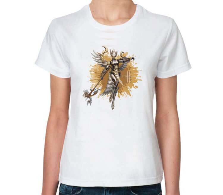 Целитель - Divine Healer (Lineage 2) женская футболка с коротким рукавом (цвет: белый)